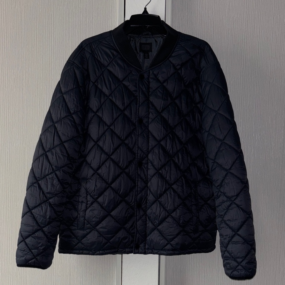 Men's 14th & Union Navy Quilted Jacket - XL